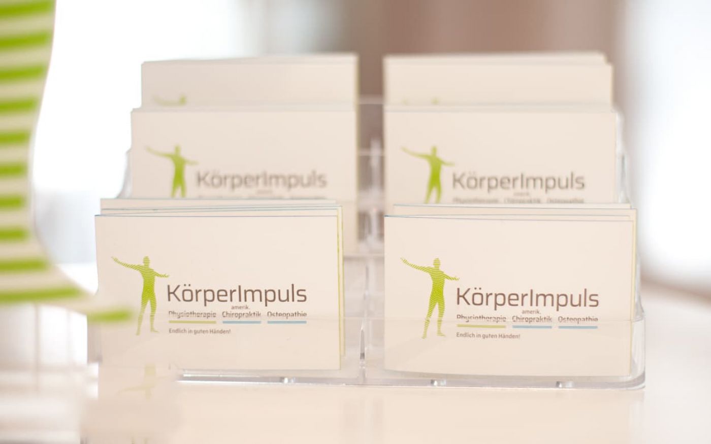 Visitenkarte Praxis KörperImpuls
